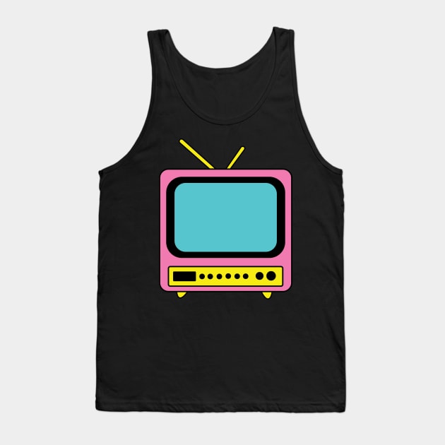 80s 90s nostalgia TV CMYK Tank Top by NostalgiaUltra